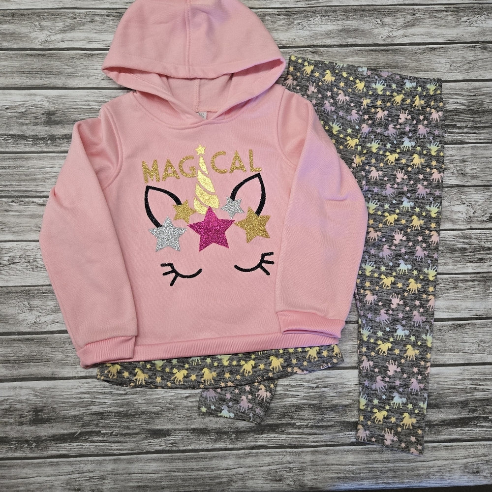 Real love Pink and grey unicorn outfit